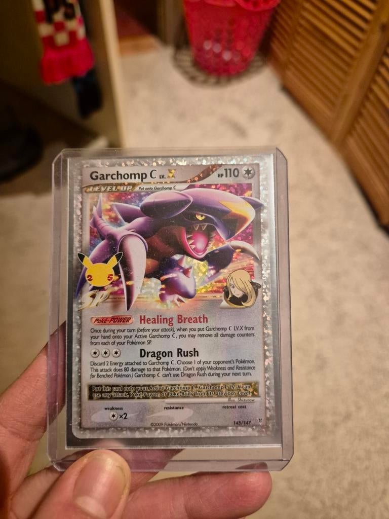 Garchomp C lvl X - Zeldzame Pokémonkaart!, Verzenden