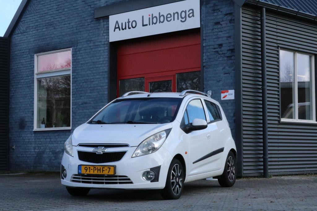 Chevrolet Spark 1.0 16V LS Bi-Fuel AIRCO, ELECTR.RAMEN, STUU, Auto's, Chevrolet, Euro 5, Stof, 4 cilinders, Wit