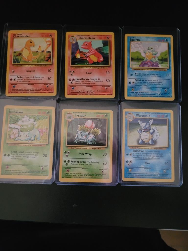 Base Set (Charmander, Squirtle, Bulb, Ophalen of Verzenden, Zo goed als nieuw, Meerdere kaarten
