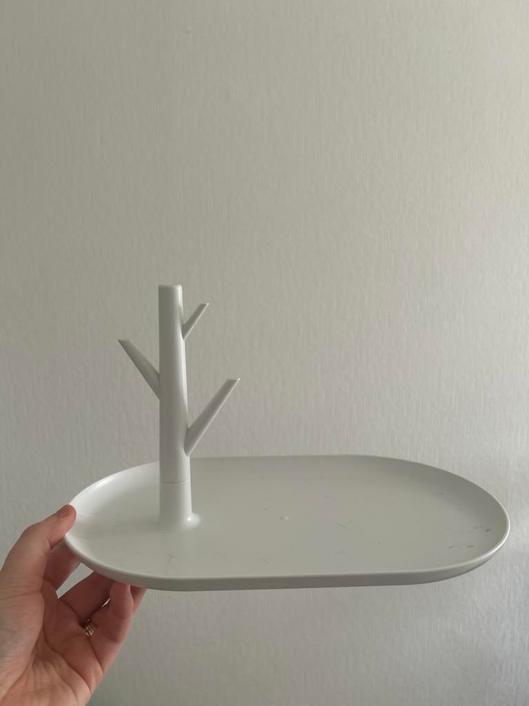 Witte sieradenhouder in boomvorm, Sieraden, Tassen en Uiterlijk, Overige Accessoires, Ophalen of Verzenden, Gebruikt