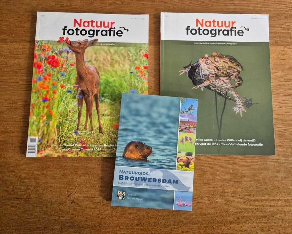 2 edities natuurfotografie + natuurgids Brouwersdam - NIEUW, Ophalen of Verzenden, Nieuw