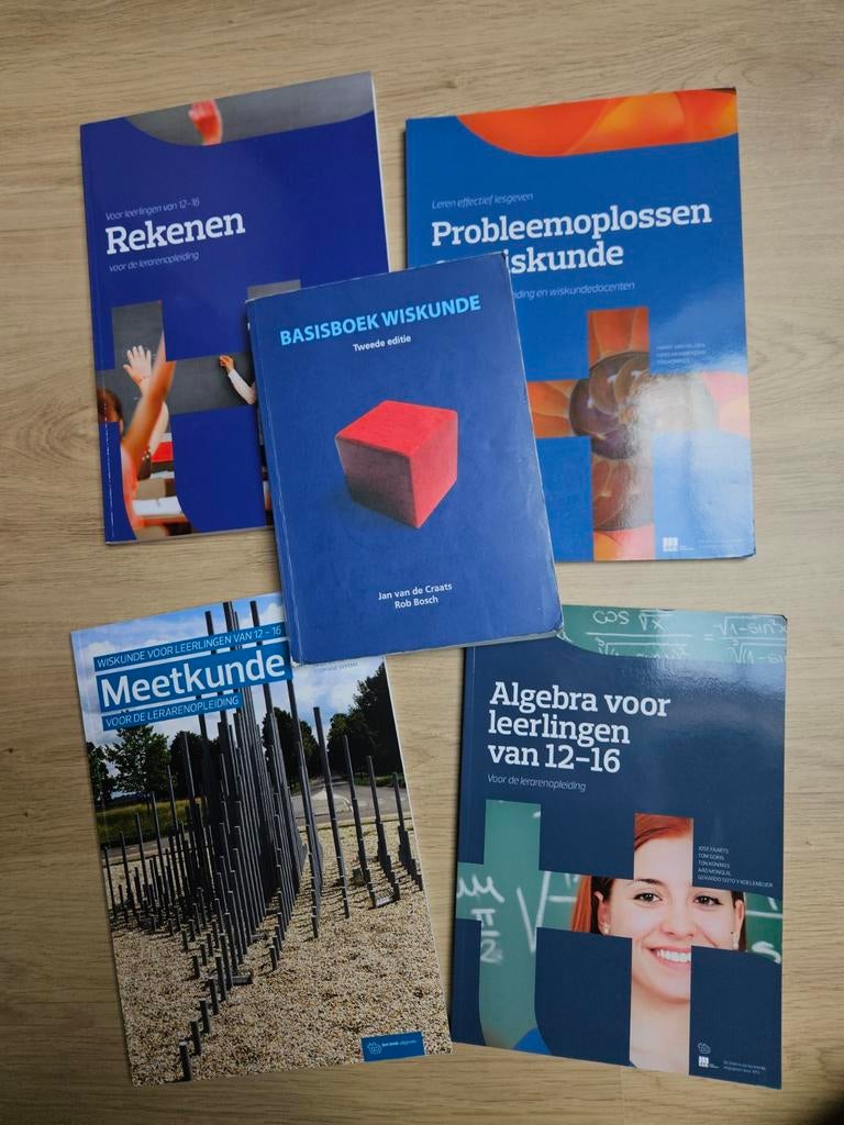 Wiskunde studieboeken lerarenopleiding, Ophalen of Verzenden