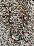 Ketting met natuurstenen en parels, Sieraden, Tassen en Uiterlijk, Antieke sieraden, Ophalen of Verzenden, Overige materialen