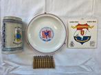 MILITARIA: Bierpul Volkel bord BNMO tegel EOD 10 lege hulzen, Ophalen of Verzenden, Landmacht, Nederland, Kunstobject