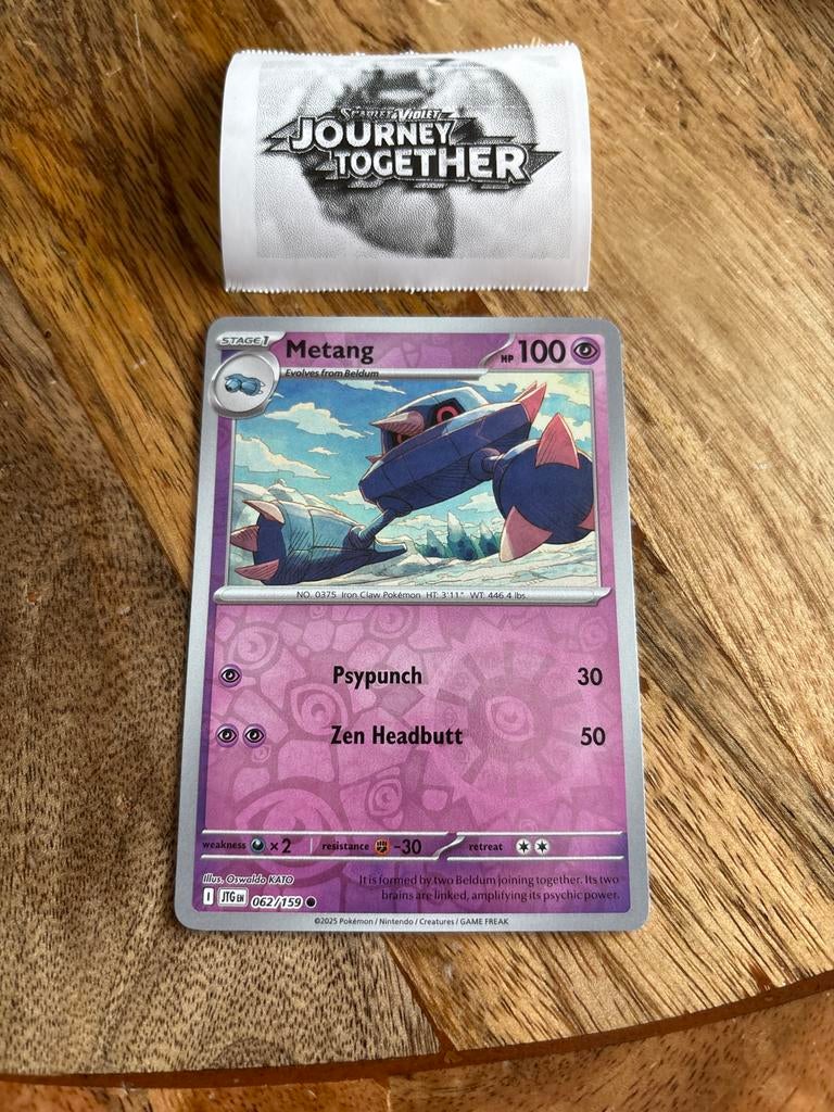 Pokémon Kaart Metang 062/159 Journey Together, Ophalen of Verzenden