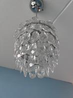 Kristallen Plafondlamp, Ophalen, Zo goed als nieuw, Glas, Minder dan 50 cm