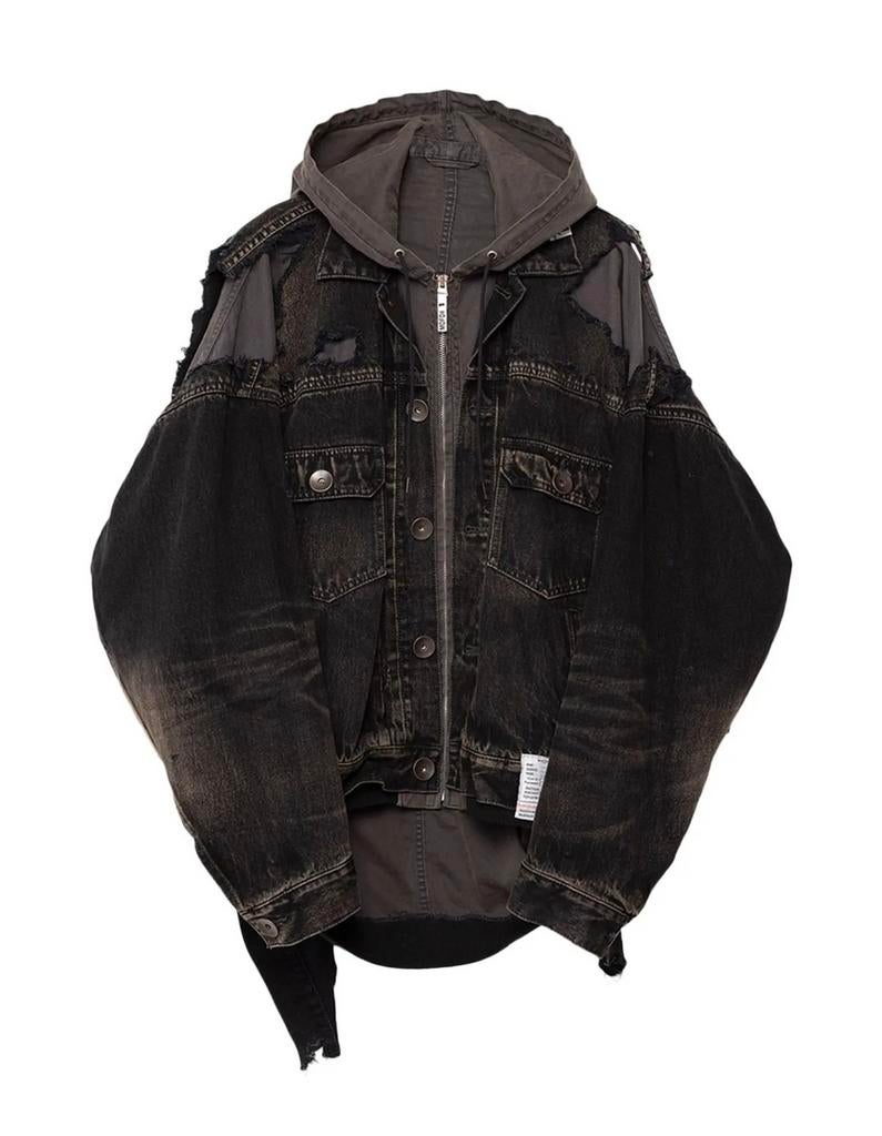 Maison Mihara Yasuhiro Double Layered Denim Hooded Jacket, Kleding | Dames, Overige Dameskleding, Ophalen of Verzenden, Nieuw