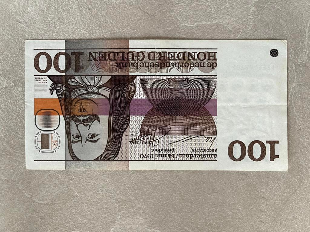 100 Gulden biljet - Michiel de Ruyter, Postzegels en Munten, Bankbiljetten | Nederland, Ophalen, 100 gulden, Los biljet