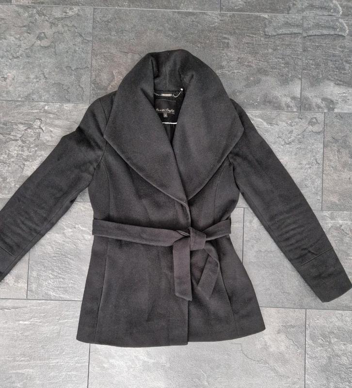Phase Eight jas / mantel maat 36, Kleding | Dames, Jassen | Winter, Zo goed als nieuw, Maat 36 (S), Zwart, Ophalen of Verzenden