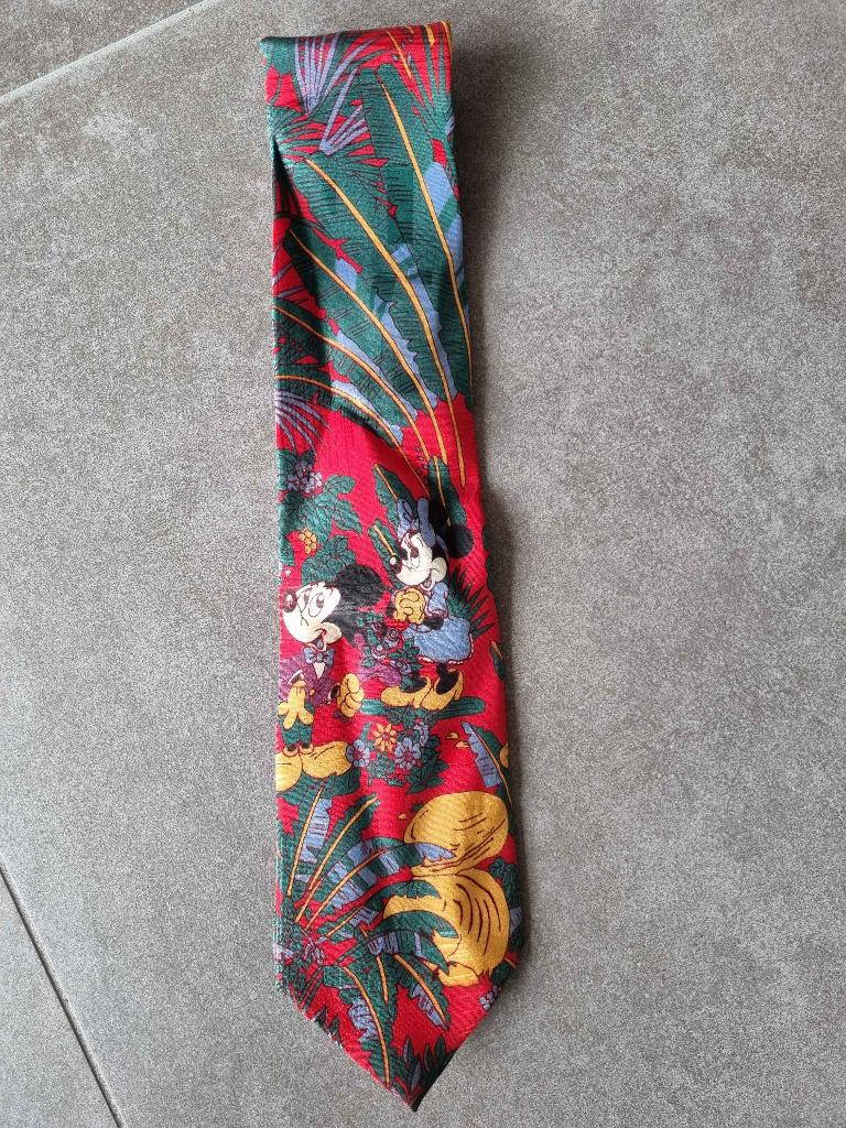 Vintage Disney stropdas, Ophalen of Verzenden, Mickey Mouse, Zo goed als nieuw, Kleding of Textiel