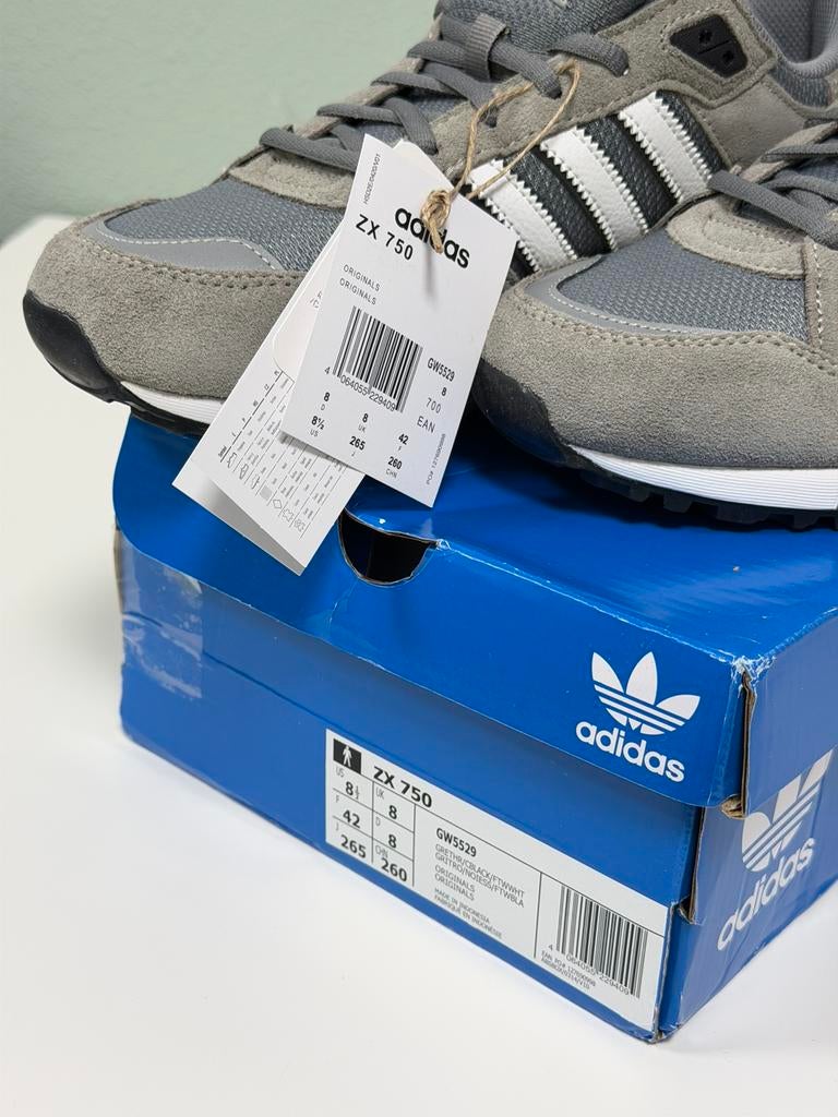 Adidas originals ZX 750 Sneakers ZX750 Grijs Maat 42 NIEUW, Overige kleuren, Nieuw, Ophalen of Verzenden, Sneakers of Gympen