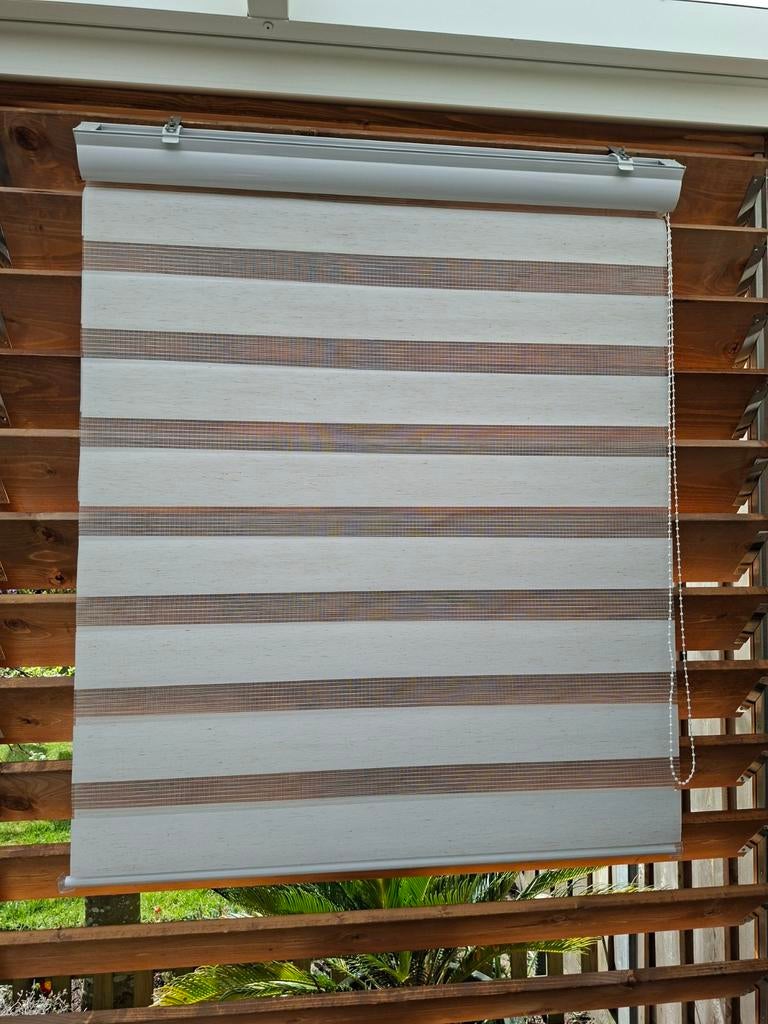 Duo rolgordijn, Ophalen of Verzenden, Zo goed als nieuw, Wit, 150 tot 200 cm