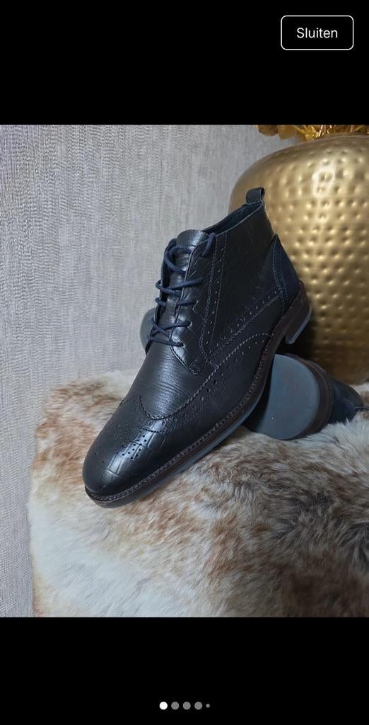 Vertice Veterschoenen - Stijlvolle Heren Veterschoenen, Blauw, Ophalen of Verzenden, Zo goed als nieuw, Vertice