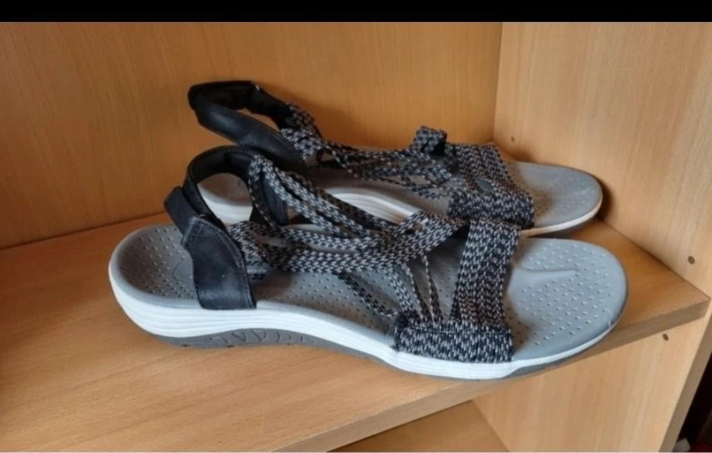 Skechers dames Reggae Cup Oh, Snap, Skechers, Zwart, Zo goed als nieuw, Sandalen of Muiltjes