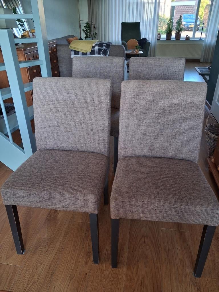 4 eetkamerstoelen, Ophalen, Gebruikt