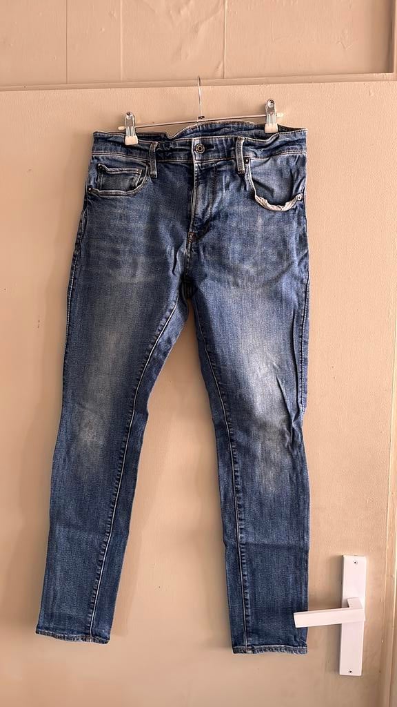 G-star raw skinny w32/l32, Ophalen of Verzenden, Gedragen, Blauw, W32 (confectie 46) of kleiner