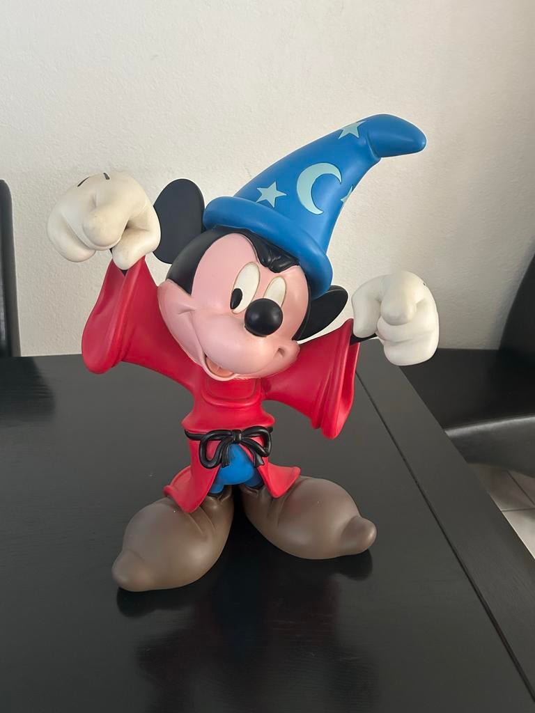 Disney Mickey Mouse Tovenaarsleerling Beeldje Fantasia, Verzamelen, Disney, Ophalen, Mickey Mouse, Zo goed als nieuw, Beeldje of Figuurtje