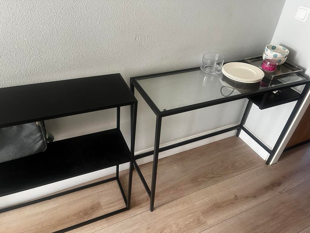 Tafel, Huis en Inrichting, Tafels | Sidetables, Ophalen of Verzenden, Zo goed als nieuw, 25 tot 50 cm, Rechthoekig