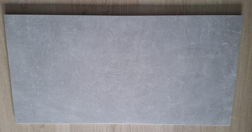 41 m2 Traffic Grey Vloer-/Wandtegel - 5P 60x60 + 24P 30x60, Ophalen, 60 cm of meer, Nieuw, 10 m² of meer