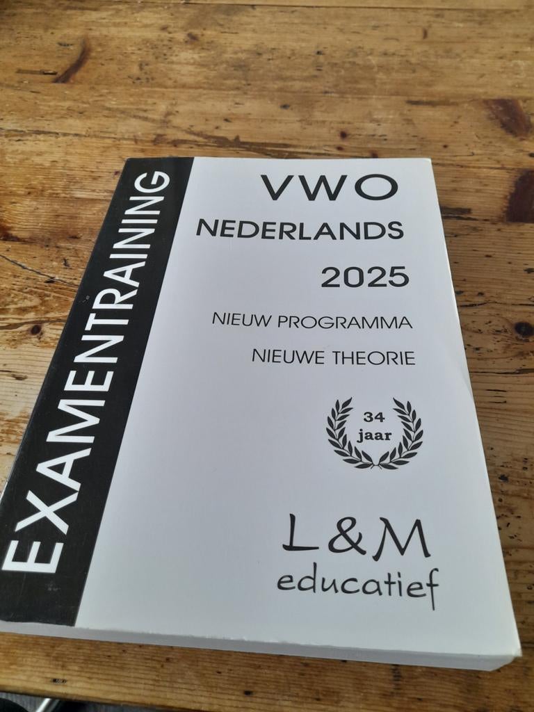 Examentraining Vwo Nederlands 2025, VWO, Gert P. Broekema, Ophalen of Verzenden, Zo goed als nieuw