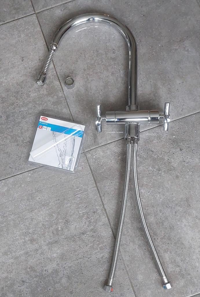 AquaVive keukenkraan Chu chroom, Doe-het-zelf en Verbouw, Sanitair, Ophalen of Verzenden, Zo goed als nieuw, Koper, Kraan