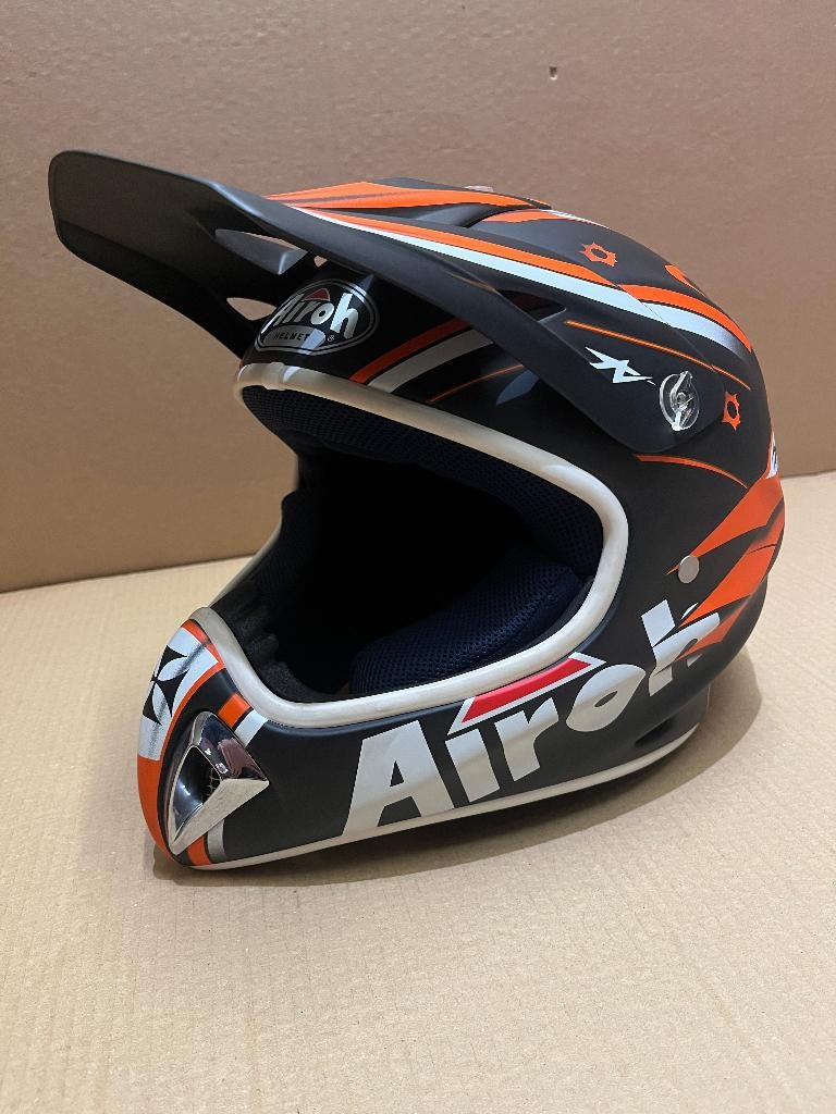 Airoh motocross helmen - NIEUW - oranje/zwart (crosshelm), Motoren, Kleding | Motorhelmen, Overige merken, XS, Offroadhelm, Ophalen of Verzenden