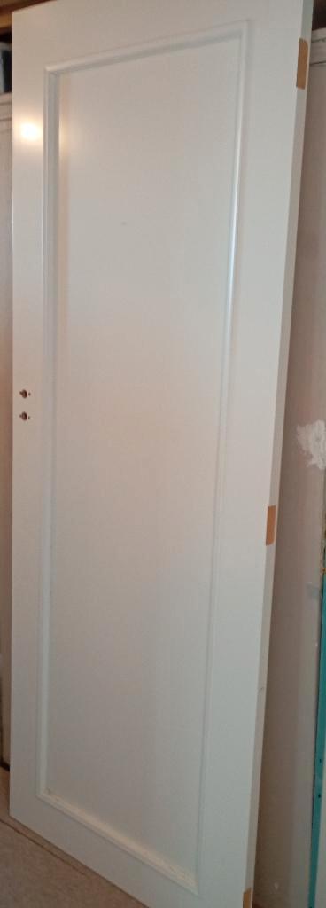 2x Svedex paneel deuren wit, Doe-het-zelf en Verbouw, Deuren en Horren, Zo goed als nieuw, Binnendeur, 200 tot 215 cm, 80 tot 100 cm