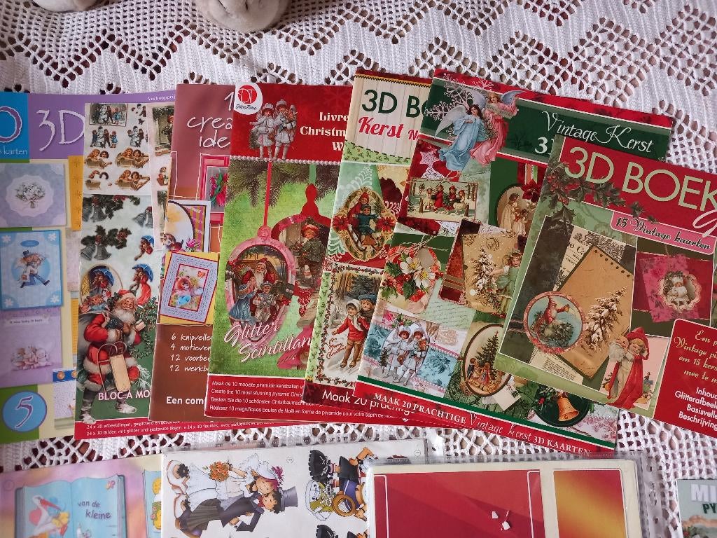 diverse 3D kerstboeken e.d., Hobby en Vrije tijd, Kaarten | Zelf maken, Ophalen of Verzenden, Nieuw, Kerst, Knipvel