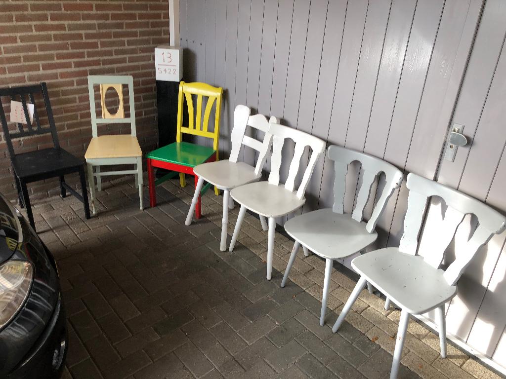 Stoelen, Gebruikt, Overige kleuren, Ophalen of Verzenden, Vijf, Zes of meer stoelen