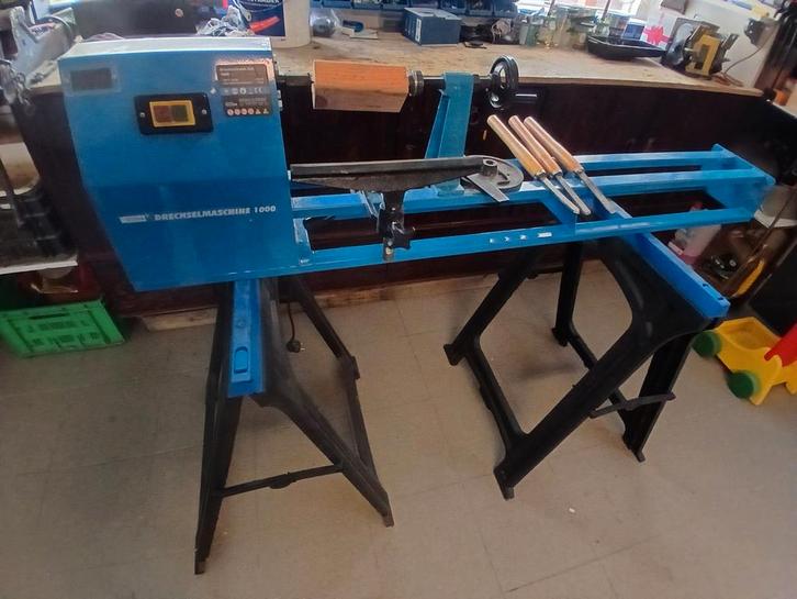 Houtdraaibank güde Drechselmaschine 1000 met accessoires, Doe-het-zelf en Verbouw, Draaibanken, Zo goed als nieuw, Houtdraaibank