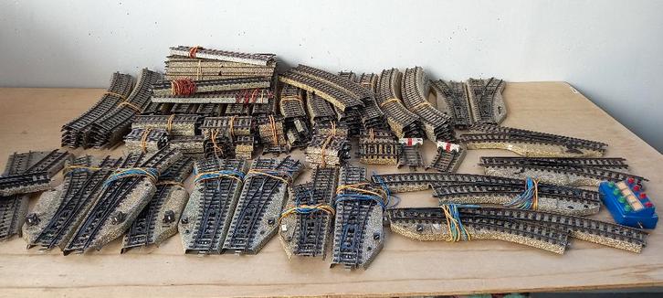 Märklin H0 M-rails, wissels enz., Hobby en Vrije tijd, Modeltreinen | H0, Zo goed als nieuw, Rails, Wisselstroom, Märklin, Ophalen of Verzenden