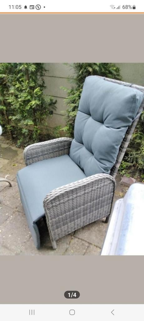 Zeer nette VIDA XL tuinstoel, zo goed als nieuw., Ophalen, Zo goed als nieuw