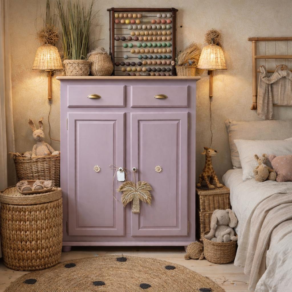 Meidenkast linnenkast babykamer roze commode kledingkast, Ophalen, 105 cm of meer, Zo goed als nieuw, Nvt