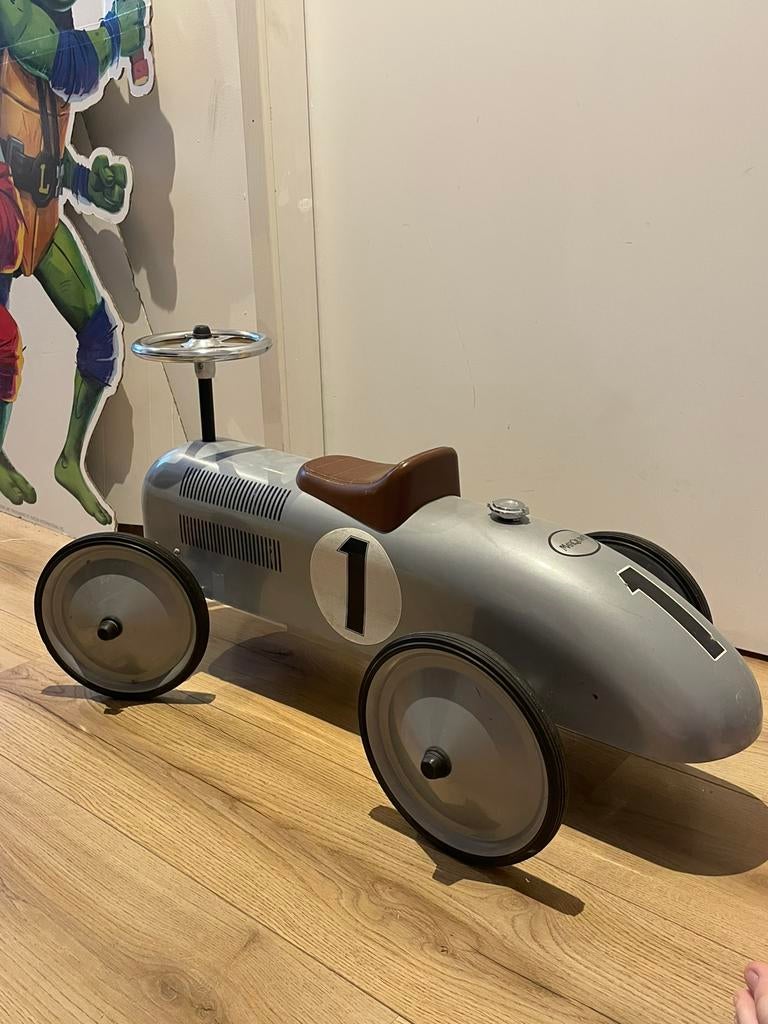 Vintage raceauto loopwagen, Ophalen, Zo goed als nieuw