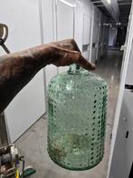 Groene glazen vaas, 50 tot 75 cm, Ophalen of Verzenden, Groen, Glas