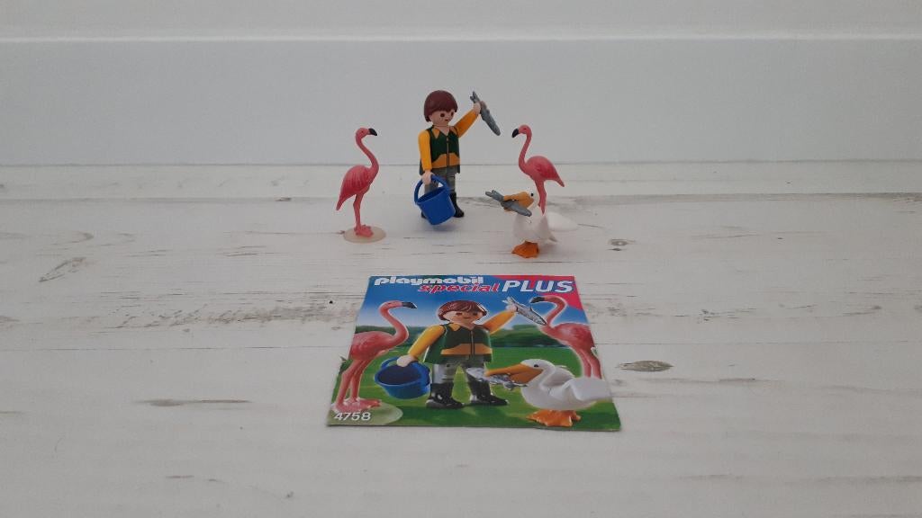 Playmobil Dierenverzorging exotische vogels (4758), compleet, Ophalen of Verzenden, Zo goed als nieuw, Complete set