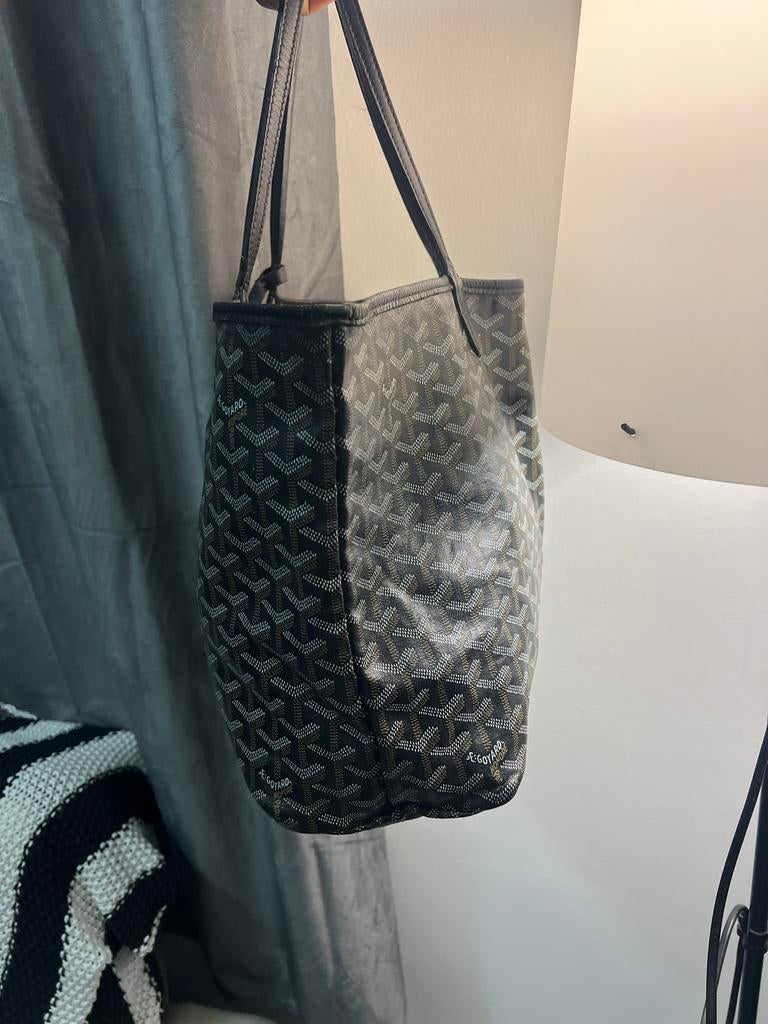 Goyard shopper tas zwart met patroon, Ophalen of Verzenden, Gebruikt, Zwart, Shopper