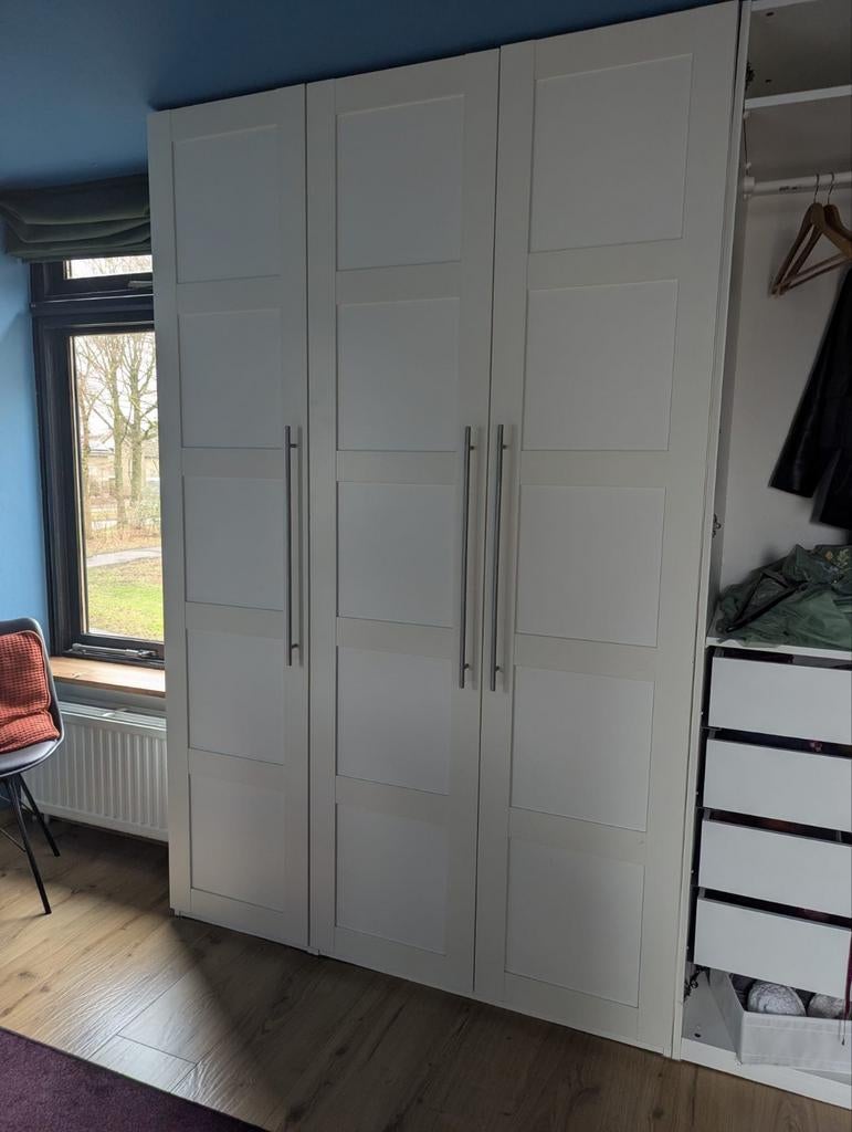 5 BERGSBO kastdeuren voor hoge PAX-kast, Ophalen, Minder dan 25 cm, 50 tot 100 cm, 200 cm of meer