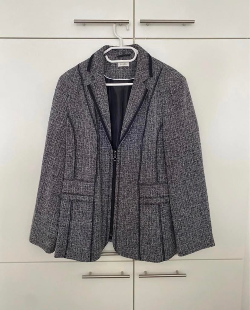 Grijs jasje/blazer Canda by C&A - in maat XL - als nieuw, Ophalen of Verzenden, Zo goed als nieuw, Maat 46/48 (XL) of groter, Grijs
