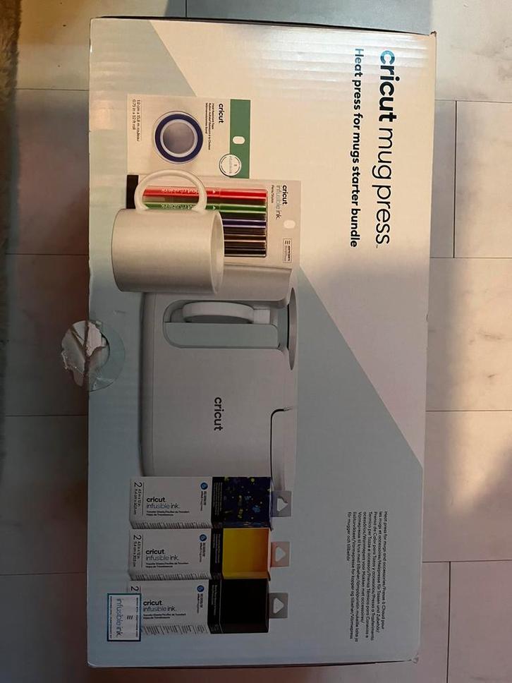 Cricut Mug Press  met starter bundlel, Hobby en Vrije tijd, Knutselen, Nieuw, Gereedschap of Toebehoren, Ophalen of Verzenden