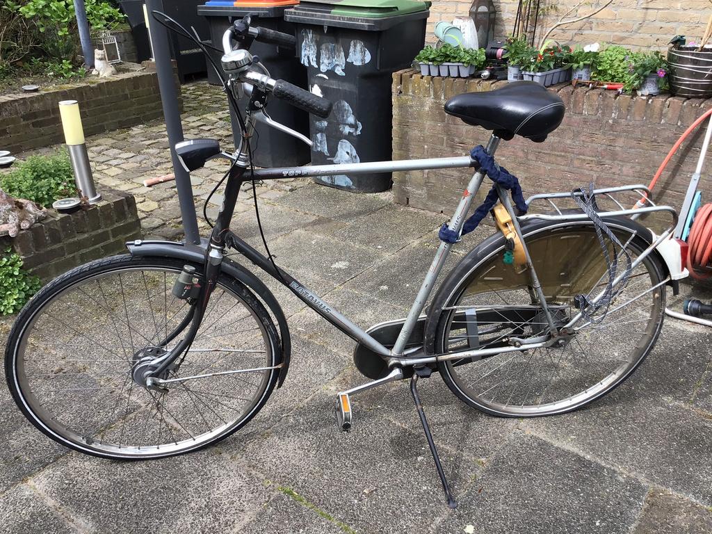 Ouder herenfiets, Fietsen en Brommers, Ophalen, Gebruikt, Versnellingen, Batavus