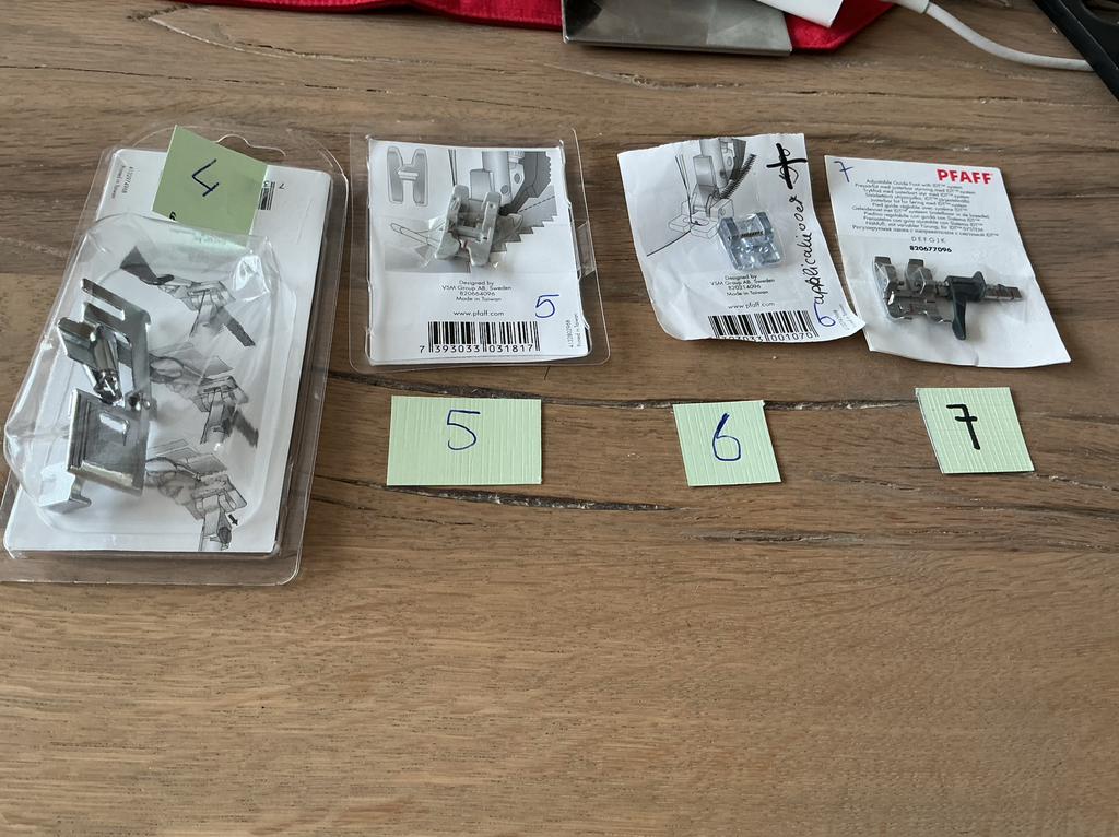Pfaff naaivoetjes voor div modellen Pfaffs, Ophalen of Verzenden, Gebruikt, Naaimachine, Pfaff