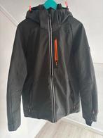 Falcon ski jas maat L. Legergroen met oranje tinten, Ophalen, Gedragen, Maat 42/44 (L), Jack
