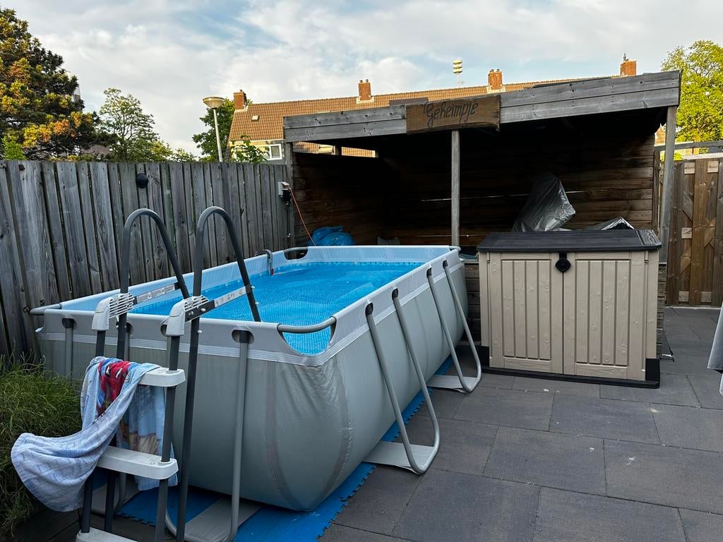 Intex zwembad, Ophalen, 200 tot 300 cm, Zo goed als nieuw, Rechthoekig