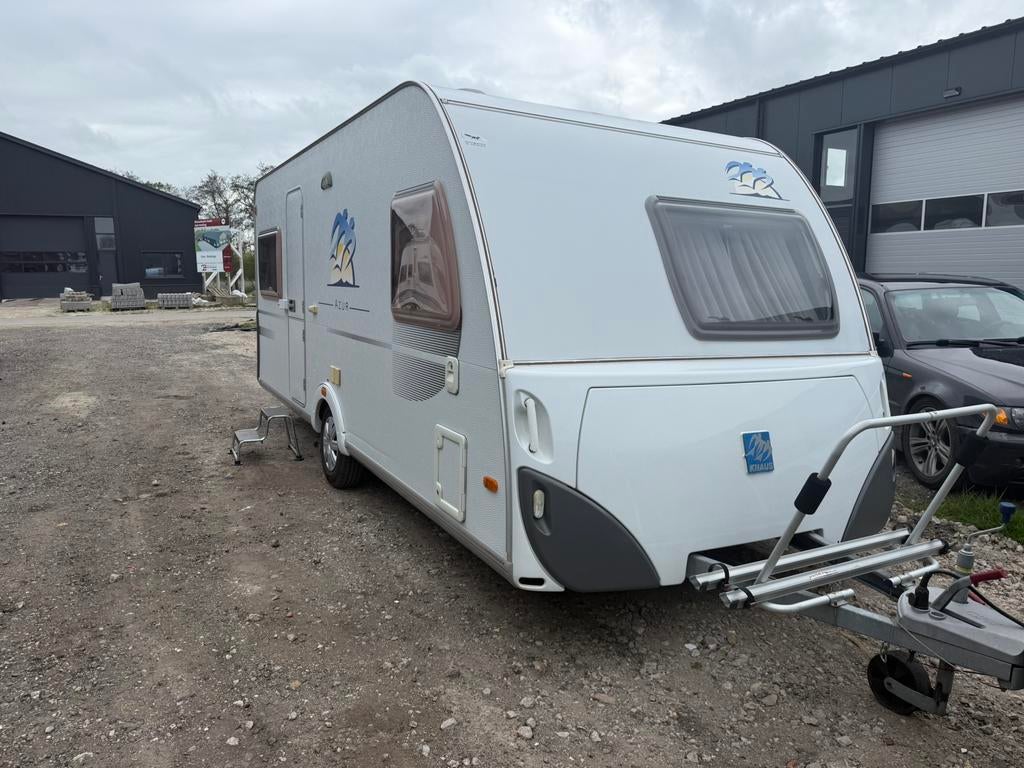Knaus Azur 500 FU, voortent, luifel, mover, 2005, Rondzit, Frans bed, 4 tot 5 meter, Knaus