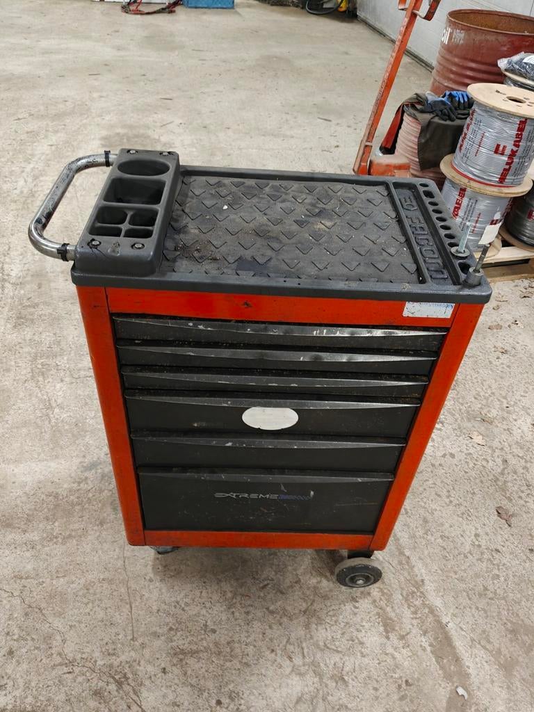 Facom gereedschapswagen gevuld, Ophalen, Gevuld, Zo goed als nieuw