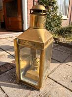 Antieke messing Scheepslamp / Lantaarn, Ophalen