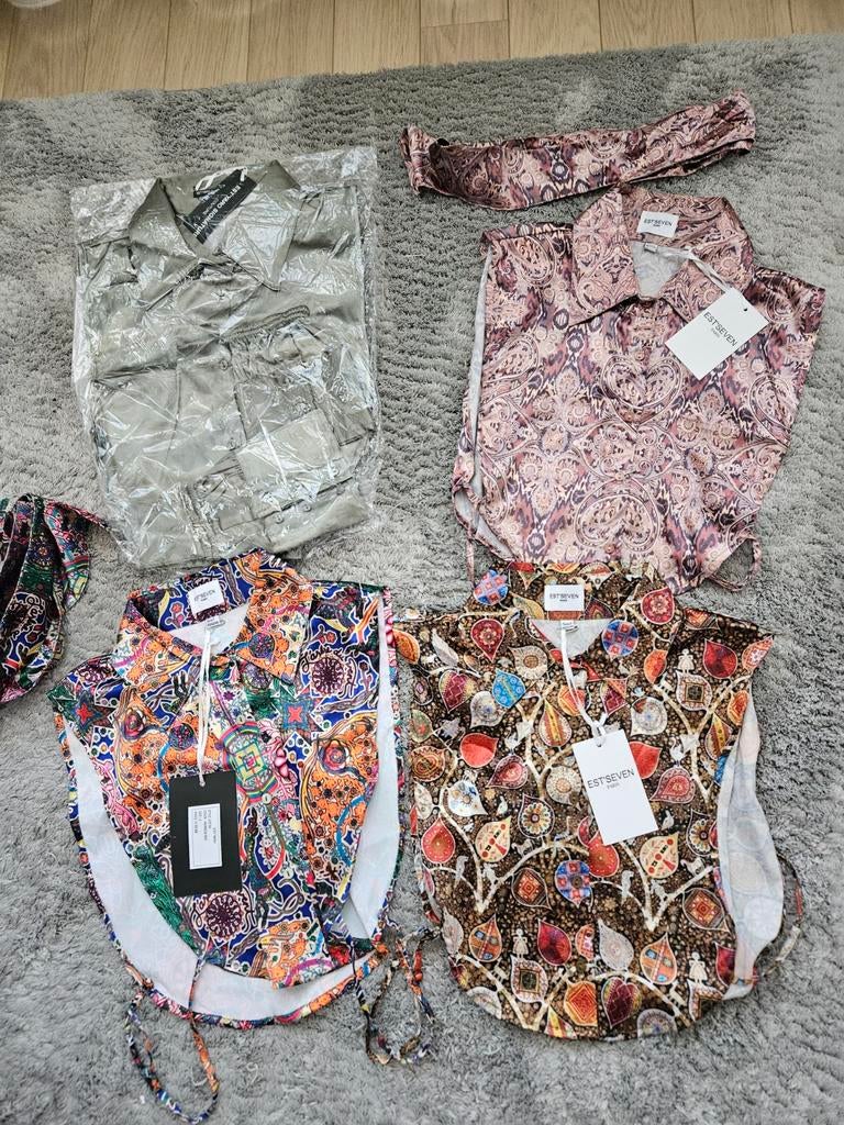Set 4 blouse kraagjes est seven maat 40 42 44, Kinderen en Baby's, Ophalen of Verzenden, Nieuw