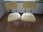 Retro stoeltjes pastel geel, Huis en Inrichting, Stoelen, Ophalen of Verzenden, Twee