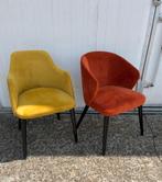 10 stuks luxe horeca restaurant eetkamer stoelen nette staat, Huis en Inrichting, Stoelen, Ophalen, Gebruikt, Bruin, Stof